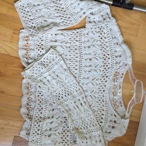 BOHO HIPPIE Crochet Bell Sleeve Sweater
